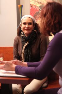 Z natáčení pořadu Antré, Markéta Adamová a Kateřina Prouzová