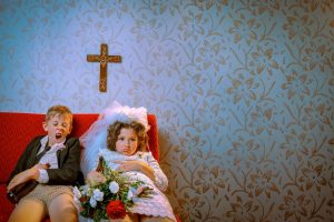 Vizuál komedie Ecce homo Homolka ve Švandově divadle