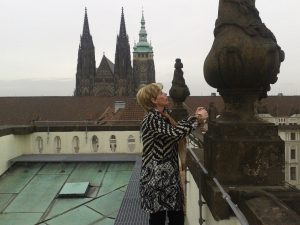 Pohled - nad střechami arcibiskupství - archiv ag. ANDANTE