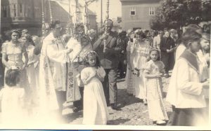 Boží tělo, 1951, náměstí v Chrudimi