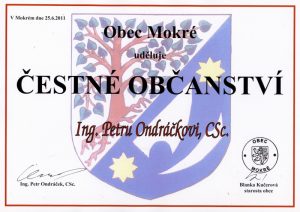 Čestné občanství obce Mokré