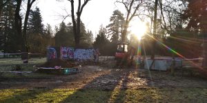 Demolice „Šneka“ ve Smetanových sadech