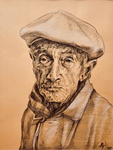 Kresba Františka Kupky z putovní výstavy Tváře první republiky, Královéhradecký kraj 2018