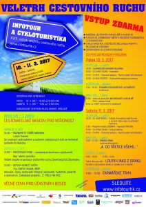 Plakát k veletrhu Infotour a cykloturistika v Hradci Králové, jehož součástí bude i konference o loutkářství