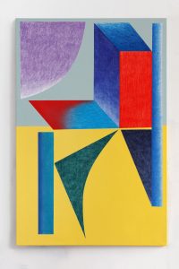 Karel Štědrý: Acid house vol. 2 i 2022, akryl, pastel, plátno 120 x 80 cm