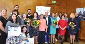 Fotografie z vyhlášení K2 v roce 2019, kdy byly vyhlašovány nejlepší knihovny