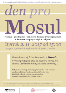 Den pro Mosul - pozvánka