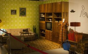 Retro muzeum Praha - dobový obývák
