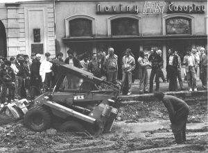 Před Slovanským domem I, foto Jaroslav Kučera