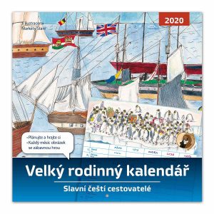 Titulní strana Velkého rodinného kalendáře 2020