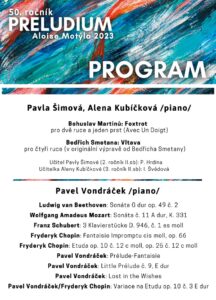 Preludium Aloise Motýla - program