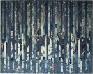 Jiří Kolář, Snídaně v trávě, 1972, roláž, ZČG