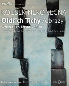 Plakát k výstavě Oldřicha Tichého