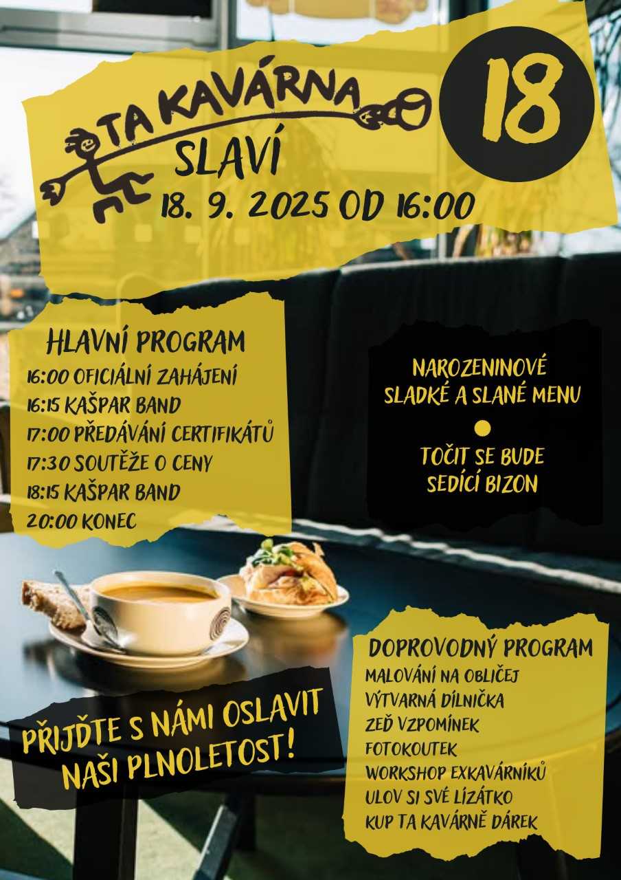 Program narozenin – TA KAVÁRNA