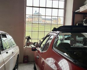 Výhled z expozice na Hospital Kuks