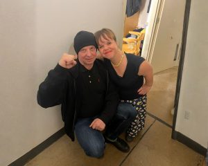 Štěpánka s režisérem Plechový bubínek