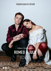 Plakát k inscenaci Romeo a Julie