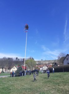 Rok 2022. Uběhlo několik desítek let a změnilo se jen místo, kde se velikonoční strom staví. Chuť a radost zůstává.