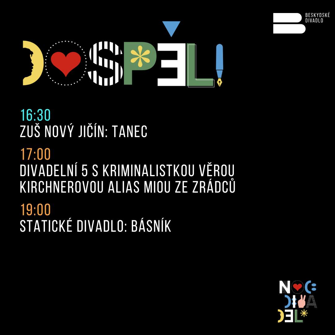 Vizuál k Noci divadel v Beskydském divadle NJ