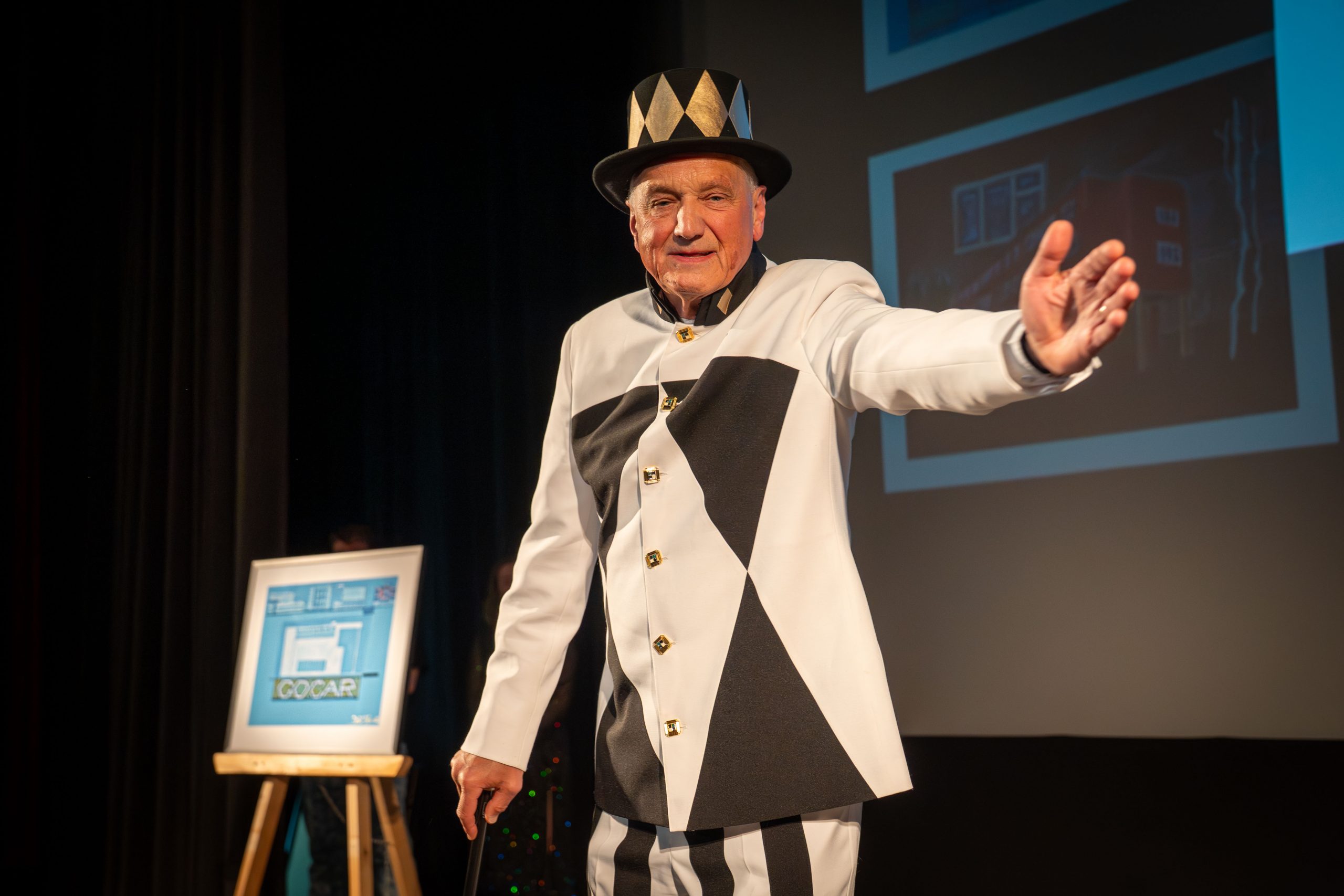 David Vávra během premiéry filmu Lev salonu