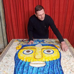 Vznik mozaiky v ateliéru Petr Hampl