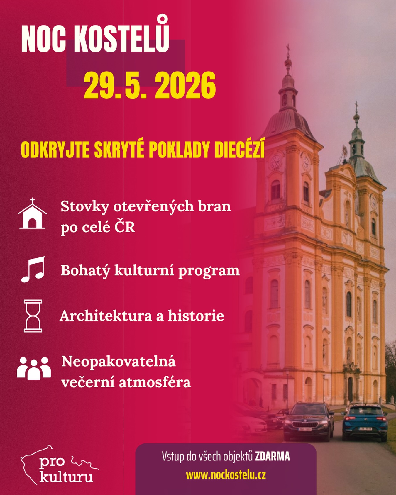 Vizuál Noci kostelů