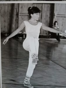 Dagmar Krausová – kolem roku 1972 při vedení tréninku.