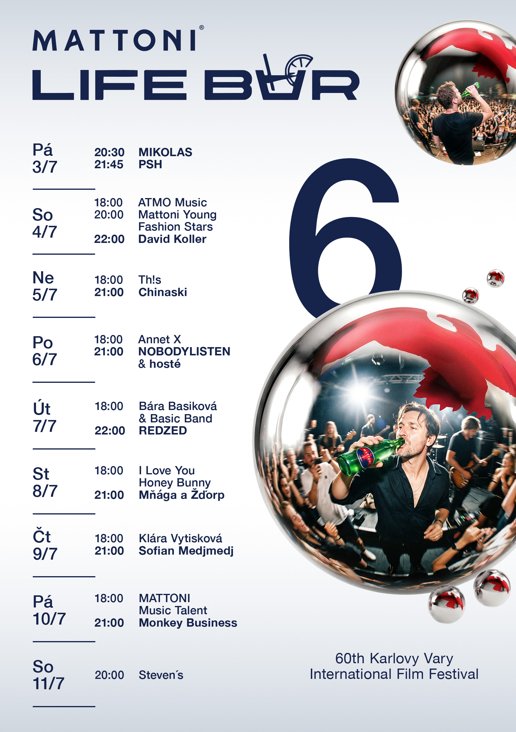 Program Mattoni Life Bar 2026, KVIFF